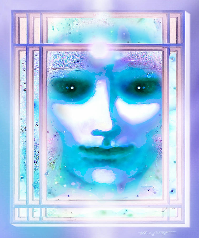 Caged In  Feeling Blue Painting by Hartmut Jager