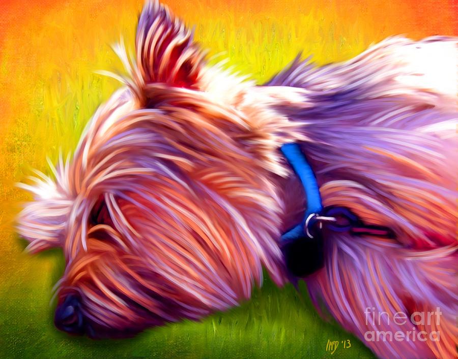 Dog Painting - Cairn Terrier by Iain McDonald