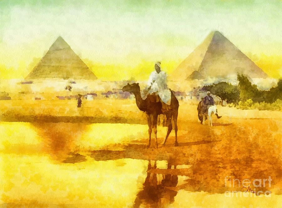 Cairo Painting by Mo T