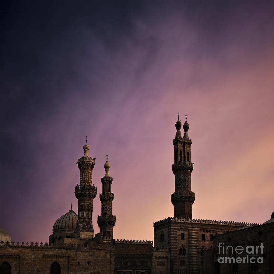 Cairo mosque at dusk Photograph by Sophie McAulay