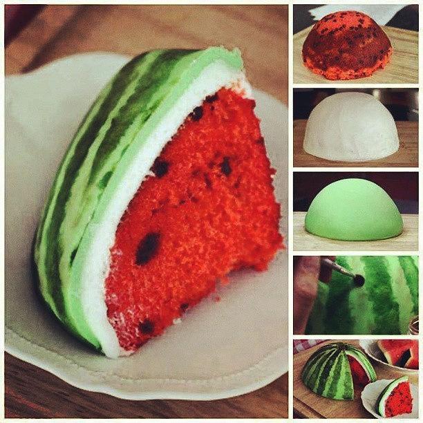 Cake Photograph - Cake Made Like A Watermelon #beautiful by Brandon Fisher