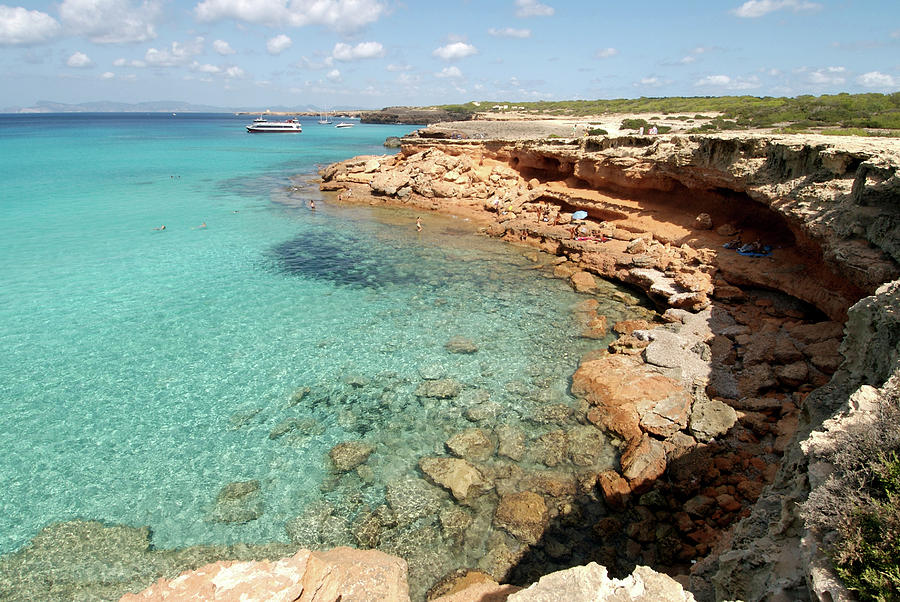 Cala Saona Is A Lovely Little Cove Photograph by Nano Calvo - Fine Art ...