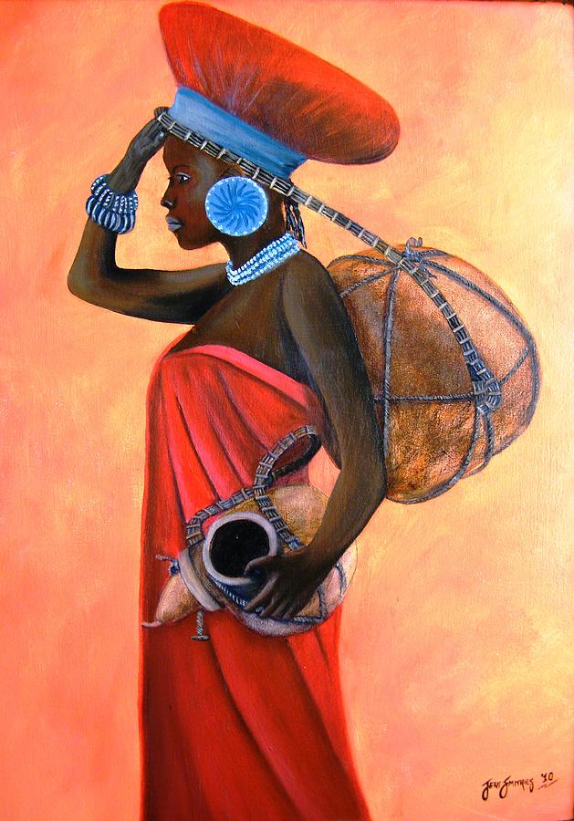 Calabash Girl Painting by Jeni Smithies Fine Art America
