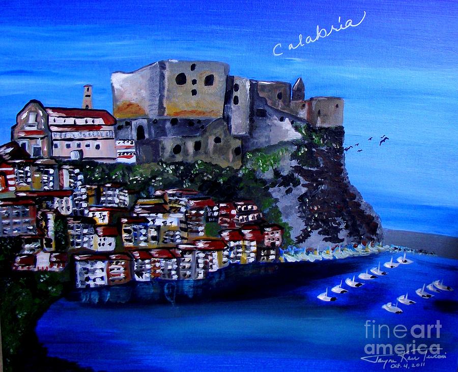 Calabria Italy Painting by Jayne Kerr 