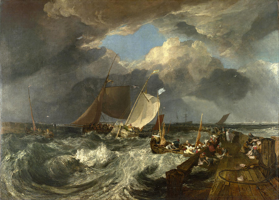 Joseph Mallord William Turner Painting - Calais Pier by Joseph Mallord William Turner
