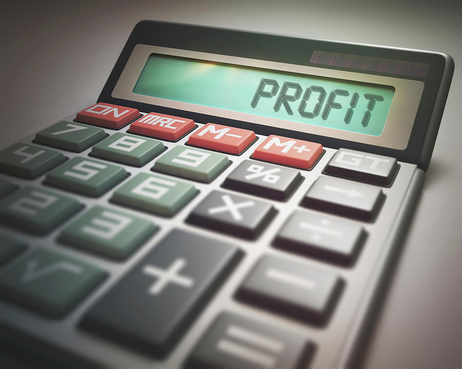 Calculator With Profit Photograph by Science Photo Library Calculator With Profit Photograph by Science Photo Library