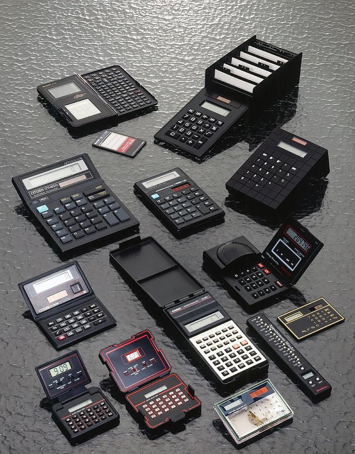 Calculator Photograph - Calculators by Ton Kinsbergen