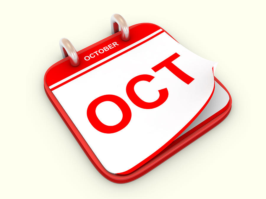Calendar month October Photograph by Just_Human