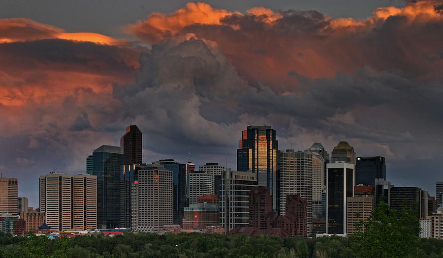 Calgary Storm Photograph by Inge Riis McDonald