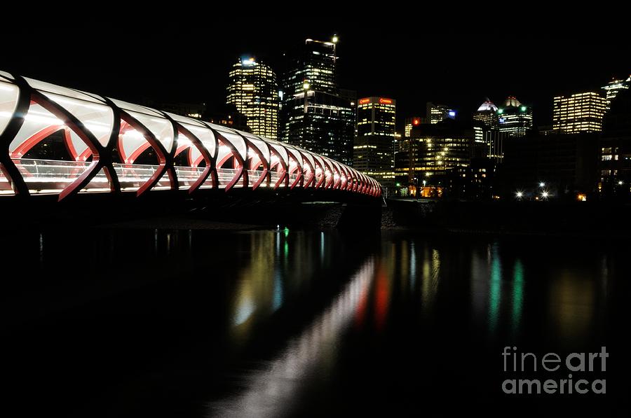Bridge Photograph - Calgarys Peace Bridge 2 by Vivian Christopher