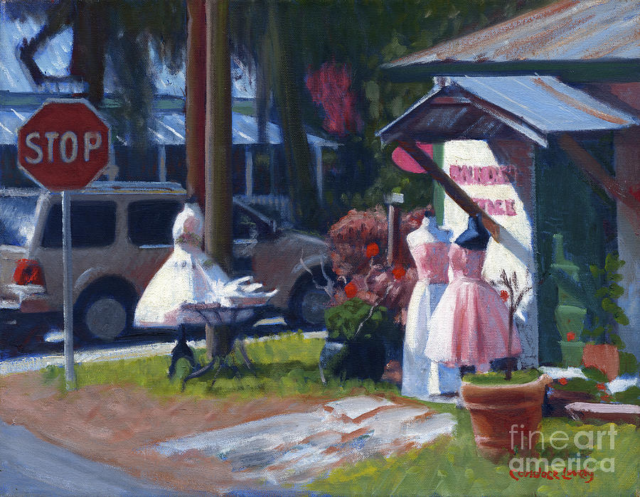 Calhoun Street Dresses Painting by Candace Lovely