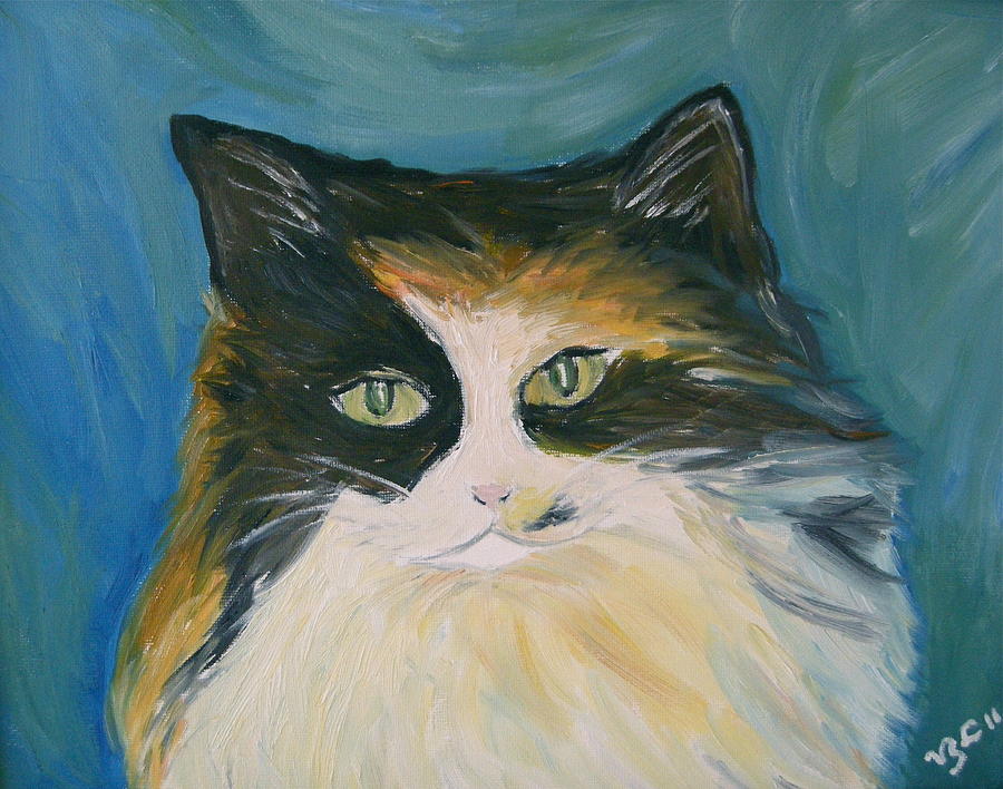 Animal Painting - Cali by Victoria Lakes