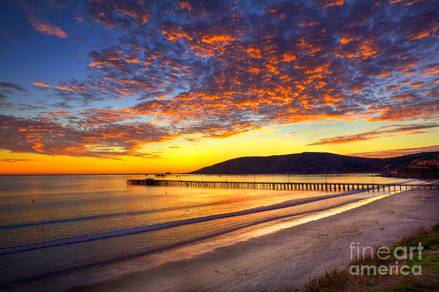 Avila Beach Sunset #1 Photograph by Mimi Ditchie