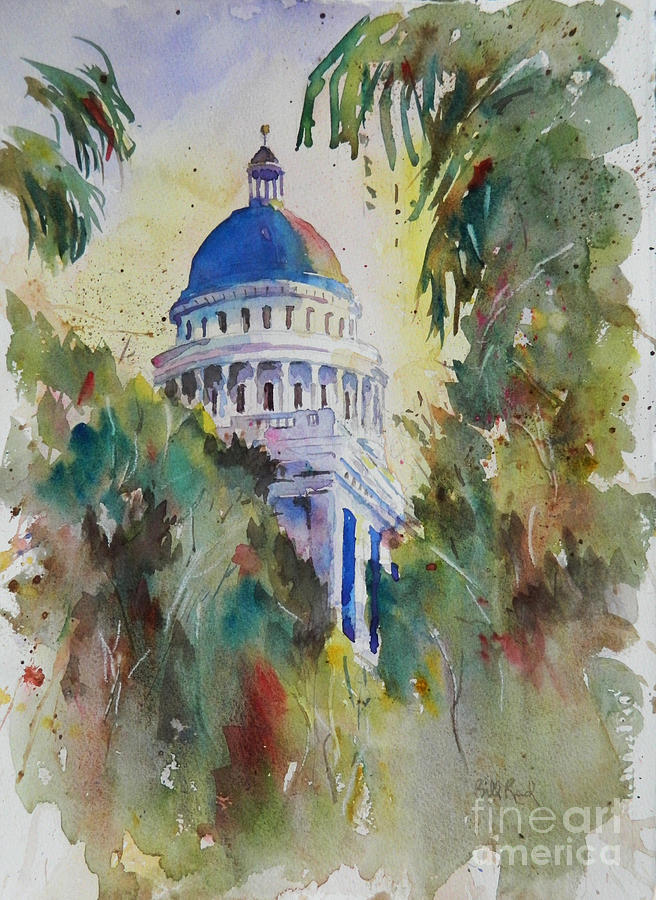 Capitol Building Painting - California Capitol Building by William Reed