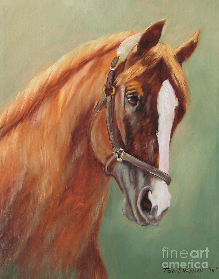 Horse Painting - California Chrome by Tom Chapman
