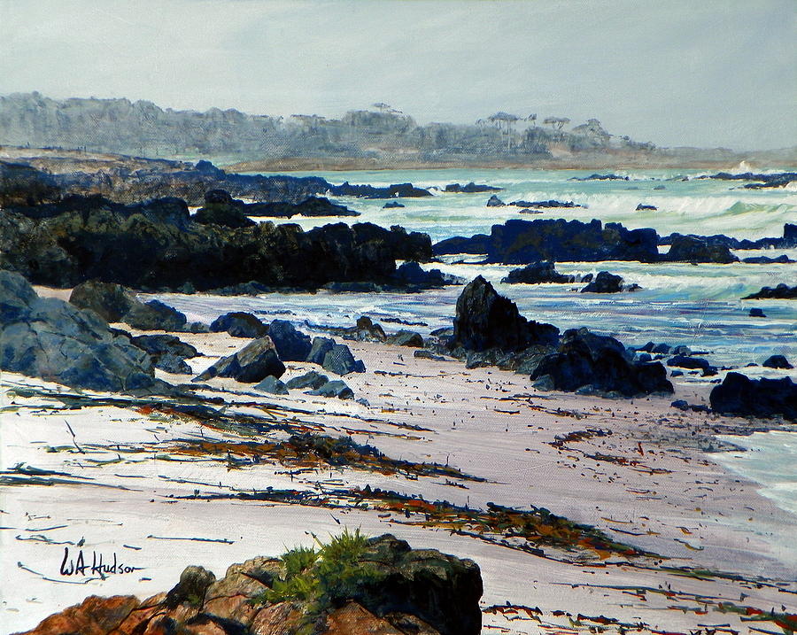 California Coast Painting by Bill Hudson
