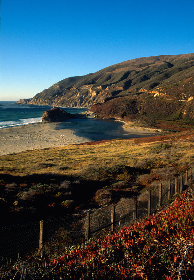 Mountain Photograph - California Coast in Autumn 2 by Kathy Yates