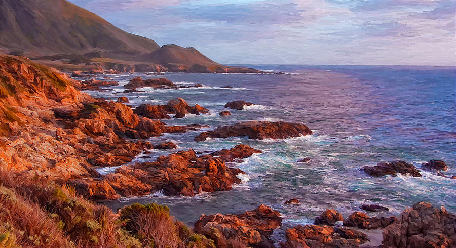 California Coast Painting by Michael Pickett