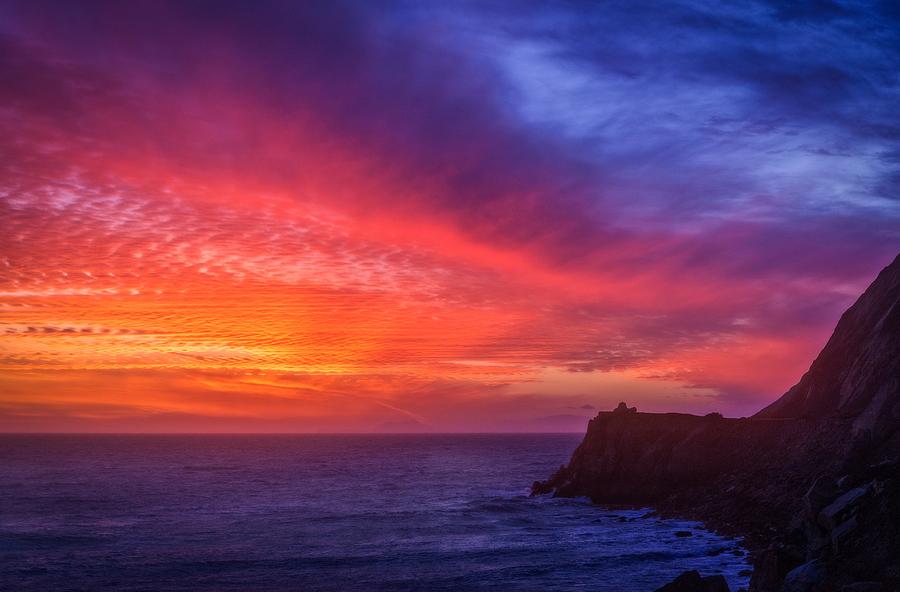 California Coastal Sunset  Photograph by Lynn Bauer