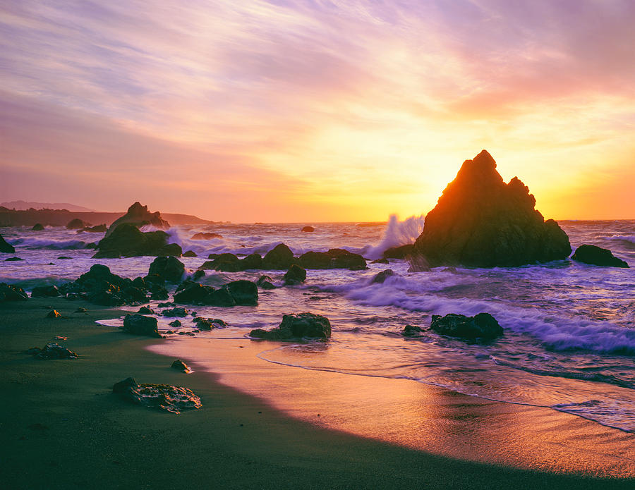 California Coastline Photograph by Ron thomas