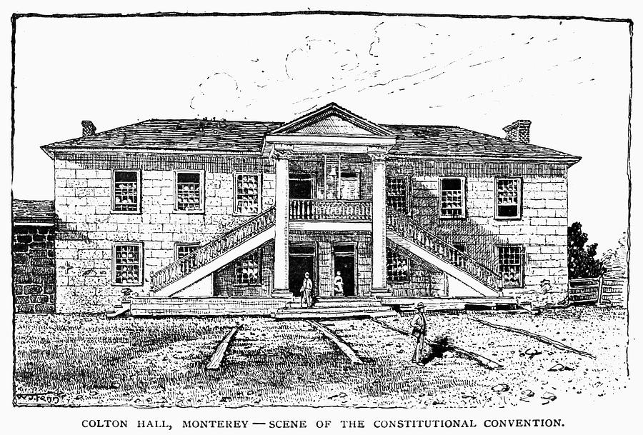 Architecture Drawing - California Constitution by Granger