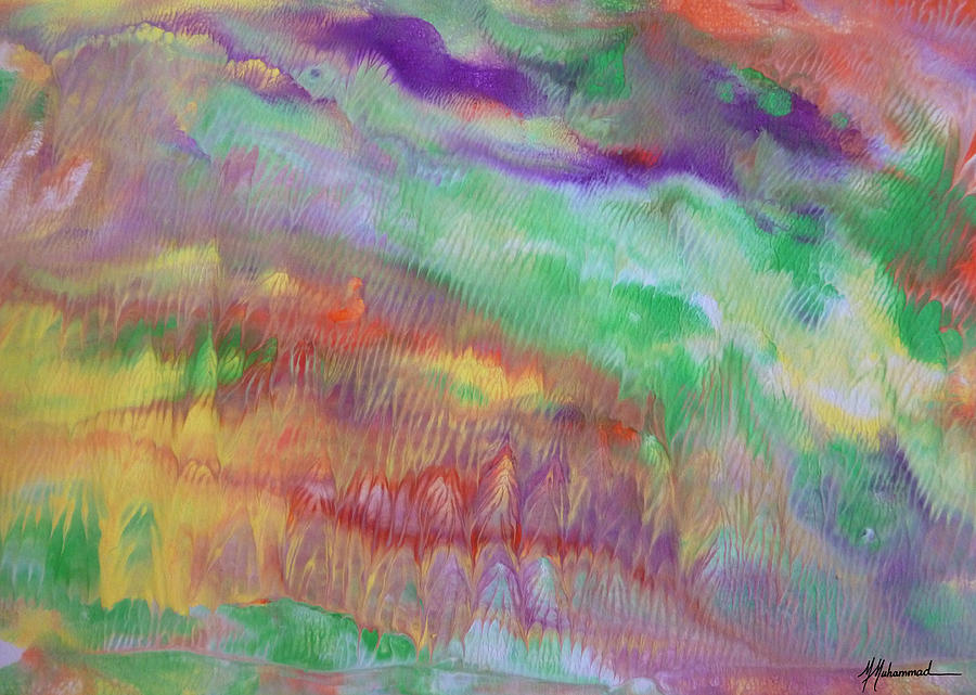 Abstract Painting - California Dreamin by Marcella Muhammad Abstract Painting - California Dreamin by Marcella Muhammad