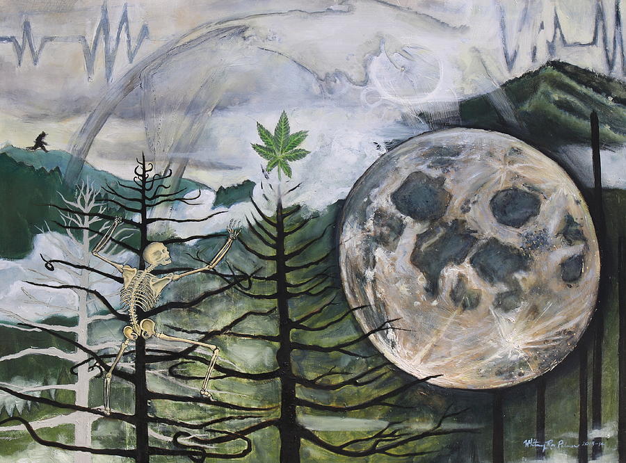 Harvest Moon Painting by Whitney Palmer