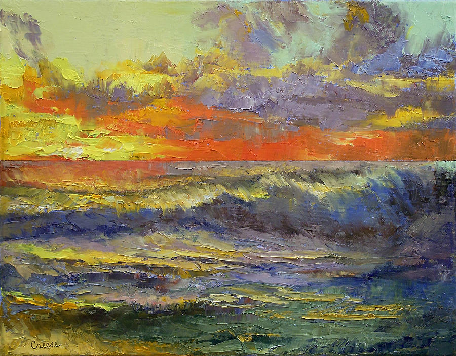 Sunset Painting - California Dreaming by Michael Creese