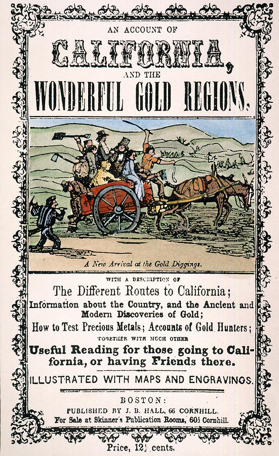 California Gold Rush Guide Painting by Granger