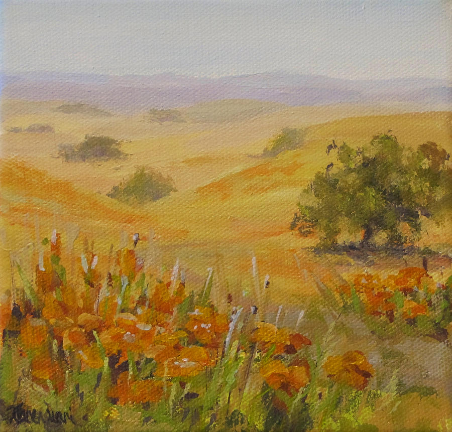 California Memory Painting by Karen Ilari