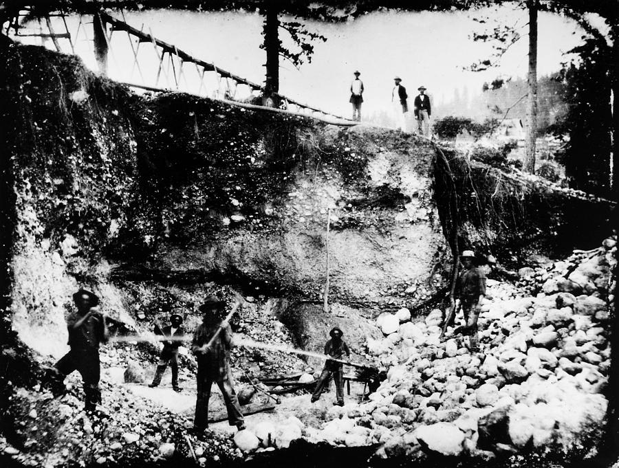 CALIFORNIA: MINING, 1850s Photograph by Granger