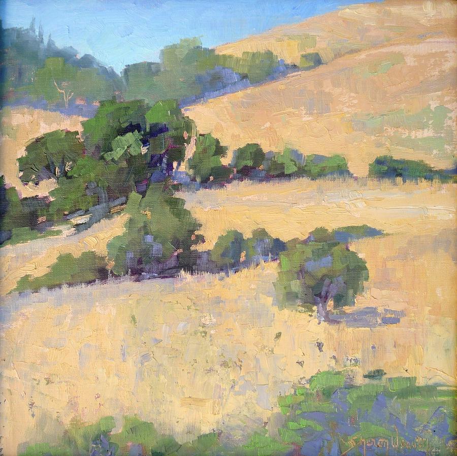 California Oaks Painting by Sharon Weaver