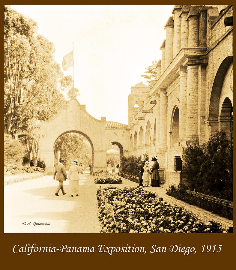 California Panama Exposition San Diego 1915 Digital Art by A Macarthur Gurmankin