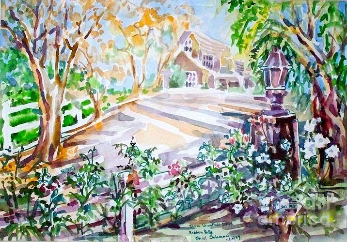Nature Painting - California Rose Garden by Shirl Solomon