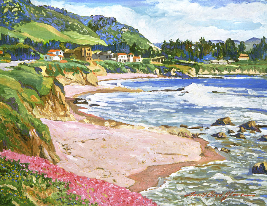 California Shores Painting by David Lloyd Glover