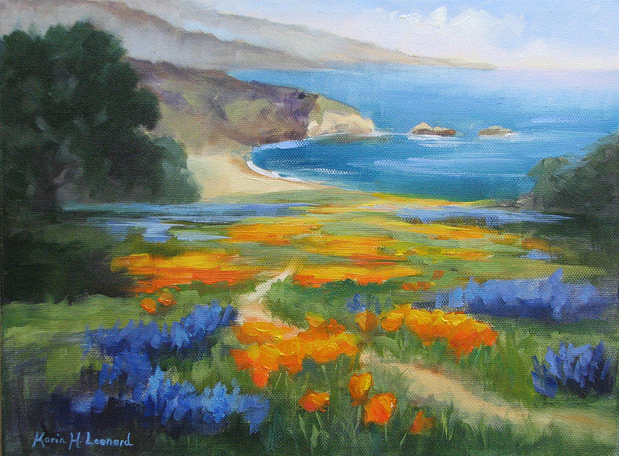 California Spring Big Sur Coast Painting