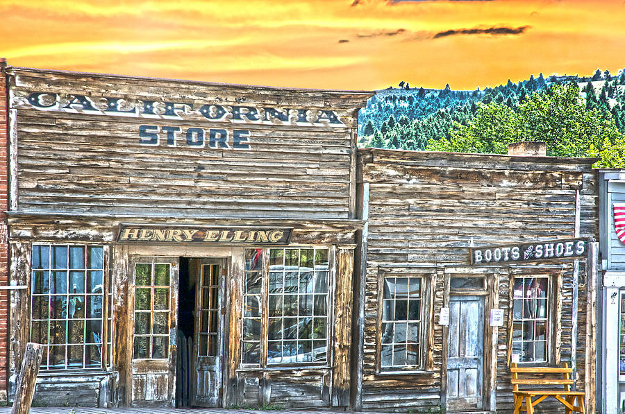 California Store Virginia City Mt Photograph by Randall Branham