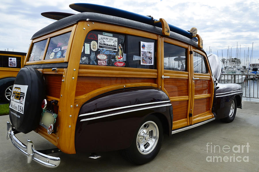 Car Photograph - California Woodie 2 by Bob Christopher