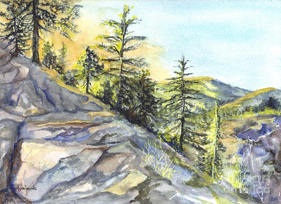 Californias Sierras Painting by Carol Wisniewski