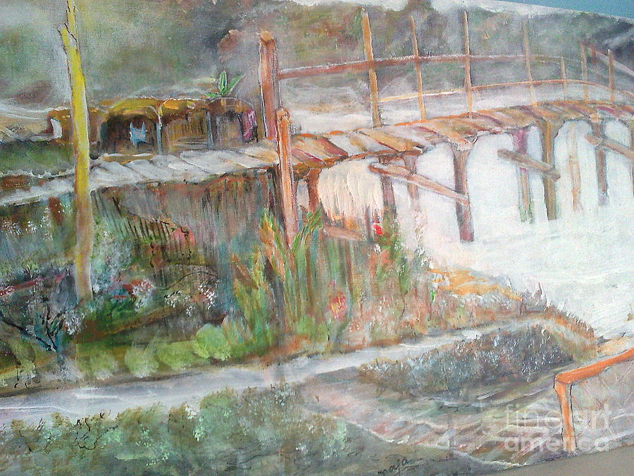 Call of the bridge Painting by Subrata Bose