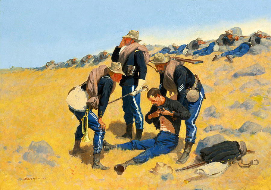 Call the Doctor Painting by Frederic Remington