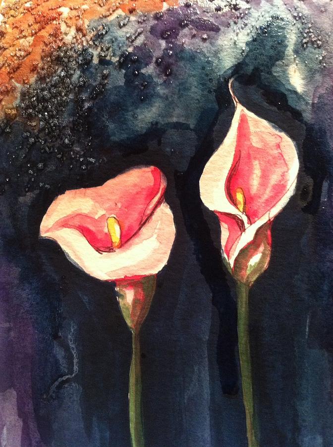 Calla lilies 3 Painting by Hae Kim