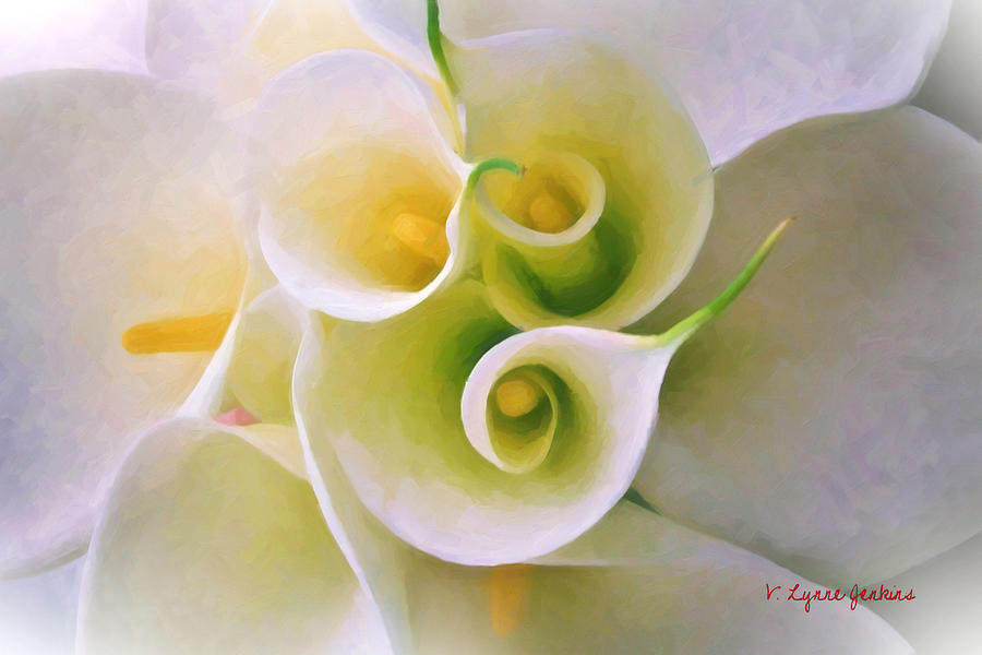 Calla Lilies Painting by Lynne Jenkins