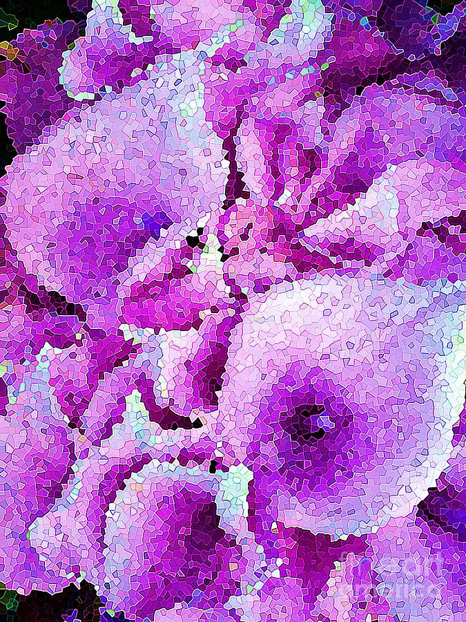 Calla Lillies Purple Abstract  Photograph by Saundra Myles