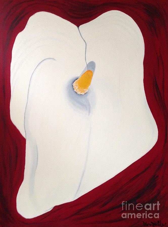 Calla Lily Painting by Denise Railey
