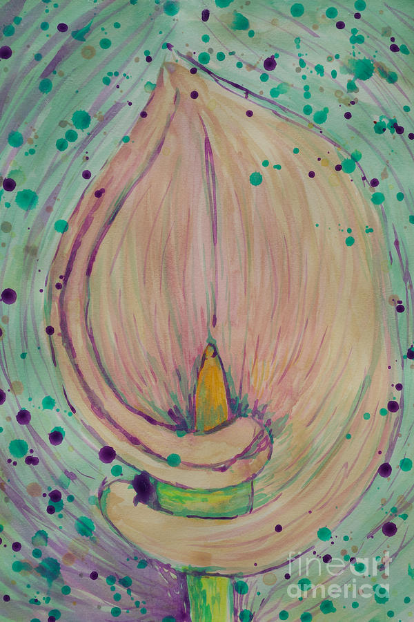 Calla Lily Dreaming Painting by Jacqueline Athmann