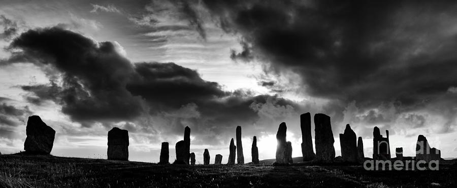 Callanish Standing Stones Monochrome Photograph by Tim Gainey