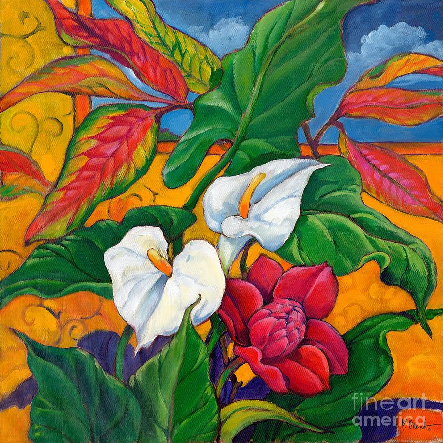 Paradise Painting - Callas Ginger by Paul Brent