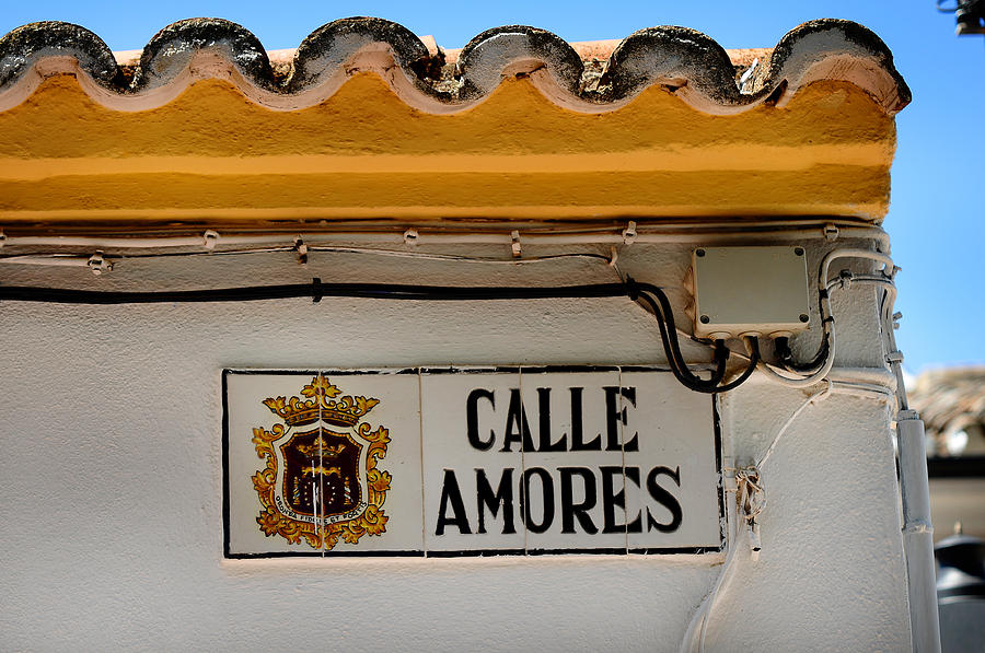 Calle Amores. Streets of Ronda. Spain Photograph by Jenny Rainbow