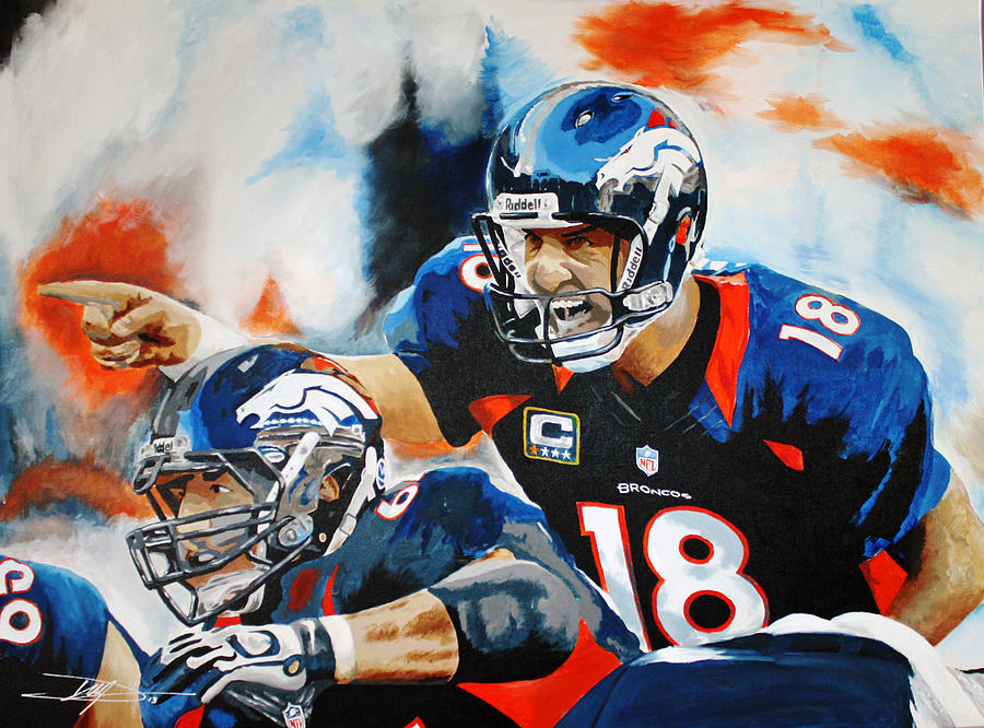 Peyton Manning Drawing by Don Medina | Fine Art America